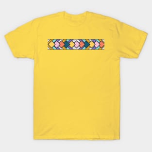 Pastel colours geometric pattern T-Shirt